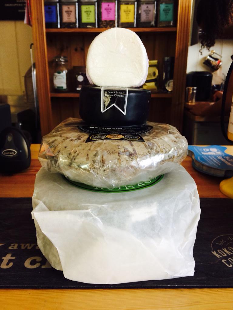 PenbucklesDeli's tweet photo. Guess the weight of our cheese tower!! 50p to enter &amp; proceeds to OHPS for Old Town Week #cheese #localbusiness http://t.co/qnZVSLLGXH