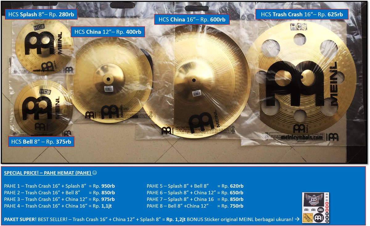 #MEINLsale Mention mau beli yg mana, kota+kecamatan tujuan :) Terima kasih banyak! @drumbagus <a href="/dvanscajon/">D'vans Cajon</a> <a href="/drumaddict/">DRUMADDICT APPAREL!</a>