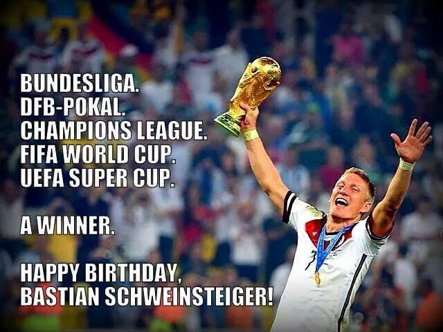 Happy Birthday yg ke-31, Bastian Schweinsteiger! 
