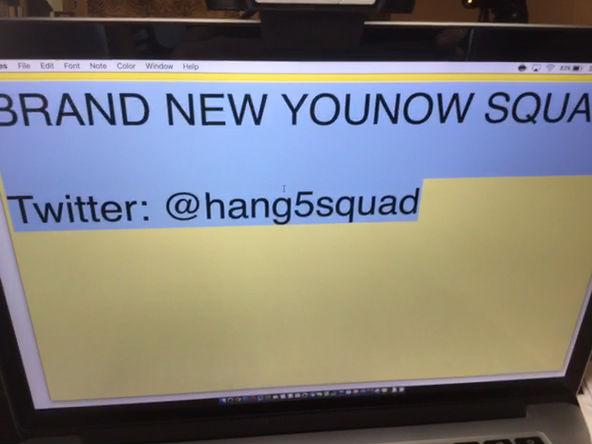 ToeSquadGoals's tweet photo. CHECK IT! @hang5squad #HANG5 #Hang5  Live On Younow! https://t.co/0V0mwzVyzH @CrankThatFrank http://t.co/FMKOjc5ow2
