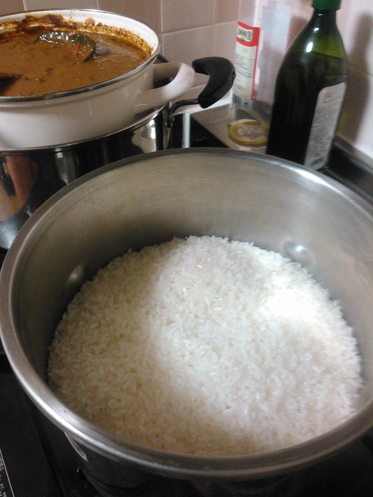 米が!炊けた!至福の時Ψ(‾∇‾)Ψ 