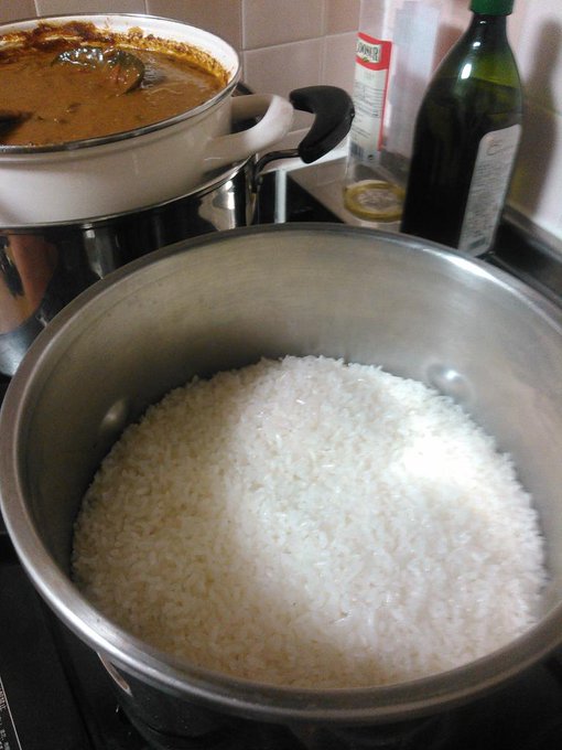 米が!炊けた!至福の時Ψ(‾∇‾)Ψ 