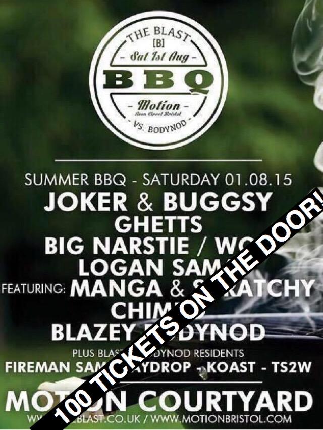 BlazeyBodynod's tweet photo. TODAY

THE BLAST X BODYNOD BBQ AT MOTION, BRISTOL

100 TICKETS ON DOOR

DOOR OPENS AT NOON

RT 🙏🏽 http://t.co/D2Z7v3VVNG