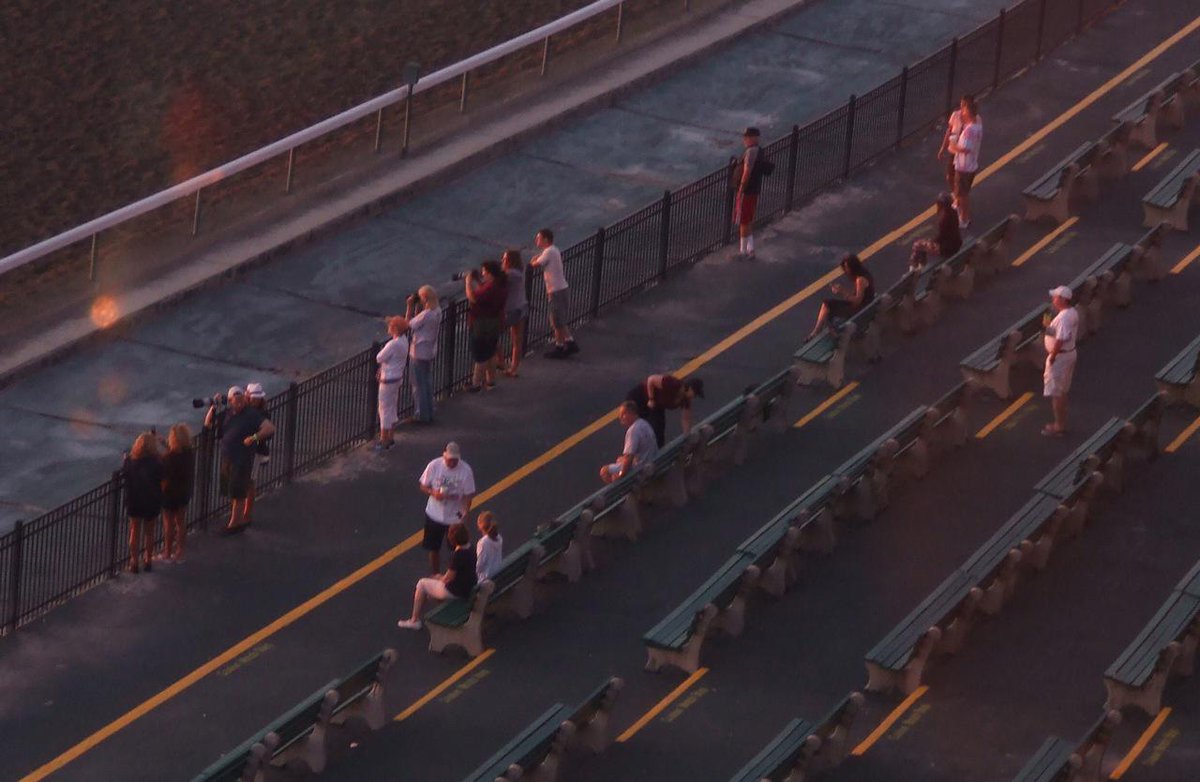 Matt Shifman (@andyscoggin) on Twitter photo 6:00am at <a href="/MonmouthPark/">Monmouth Park</a> and there are already racing fans on the rail for American Pharoah's 7:30 gallop ---> 6:00am at <a href="/MonmouthPark/">Monmouth Park</a> and there are already racing fans on the rail for American Pharoah's 7:30 gallop --->