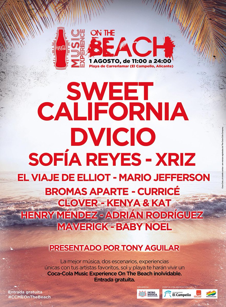 Del40al1_es's tweet photo. Si estás por El Campello ¿a qué esperas? Hoy la cita es en el #CCMEontheBeach hasta las 24h ¡entrada gratuita! http://t.co/kDc9hOeMmd