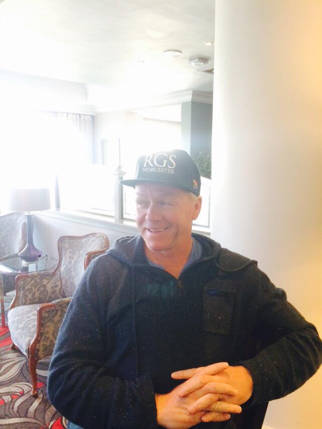 RGSWRugby's tweet photo. Mr Hughes, rocking the RGS SnapBack #toplad #RGS2015SA http://t.co/4TX3e9i7Zs