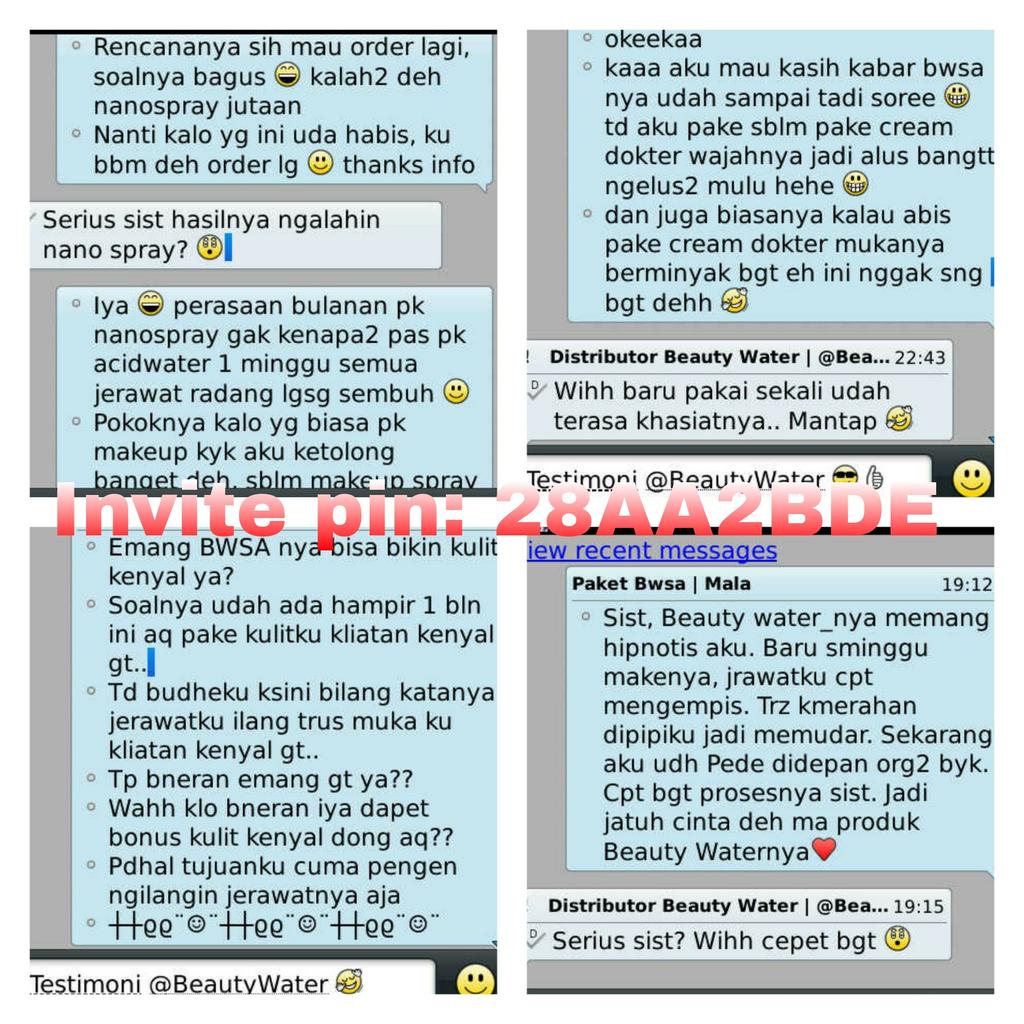 BeautyWater's tweet photo. New Testimoni! Yuk order mumpung lagi ada promo.. Invite pin BB: 28AA2BDE / WA: 081808685334 (Serius Only, No Alay) http://t.co/IUBw7Rs0jD