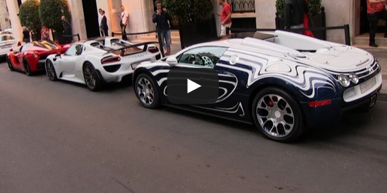 turbofr's tweet photo. Insolite : une Ferrari LaFerrari, la Bugatti Veyron L'or Blanc et une Porsche 918 http://t.co/a9eq90fo2Y #rappel http://t.co/f3PjVghQ6M
