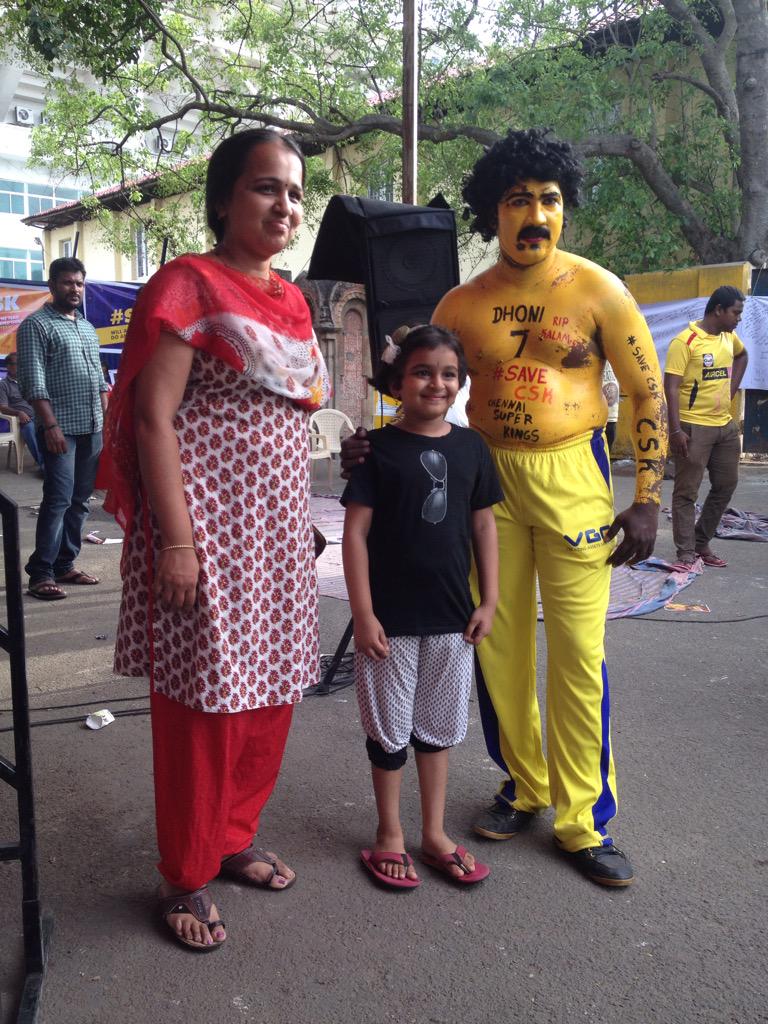 ChennaiIPL's tweet image. Our #superfans come in all uniforms! #whistlepodu #SaveCSK