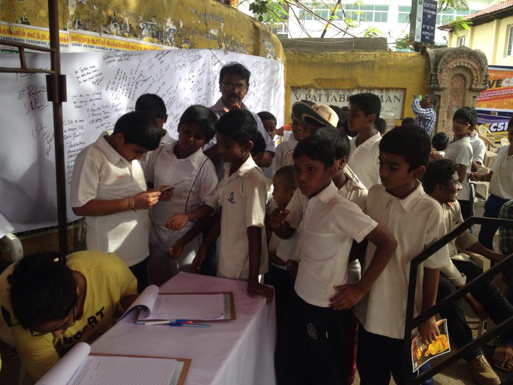 ChennaiIPL's tweet image. Our #superfans come in all uniforms! #whistlepodu #SaveCSK