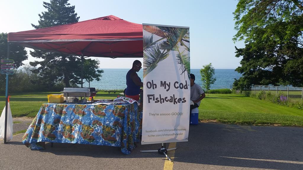 ohmycodfishcake's tweet photo. See you today #Wellington! We're at the #FarmersMarket today! #PrinceEdwardCounty #Picton #PEC #OhMyCodFishcakes http://t.co/sTghysNBpY