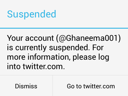 _ReefiTweets's tweet photo. Why would they suspend me while I'm one of the harshest toward the Terrorists...
#No2Terrorism http://t.co/B3gK2QldmO