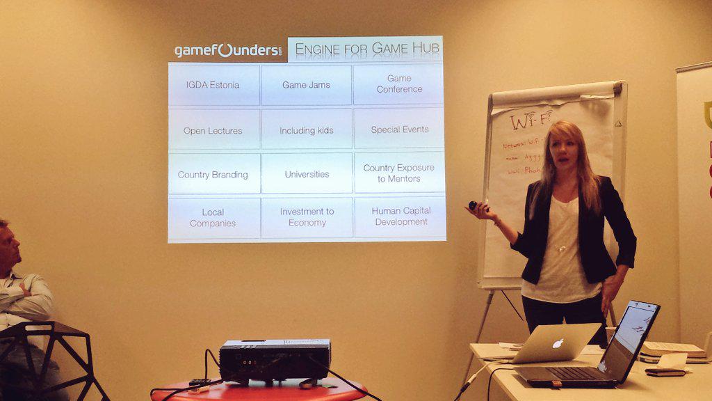brammichielsen's tweet photo. "Sometimes you need to go to Estonia to become famous back at home" - @Gamefounders' @kadrix at #GameInitiative2 http://t.co/YtqOCElMNo