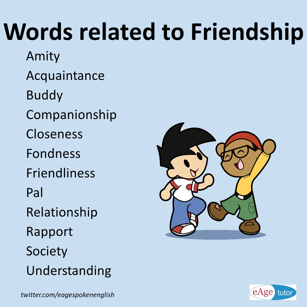 Friendship Words List