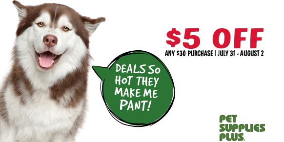 pet supplies plus $5 coupon