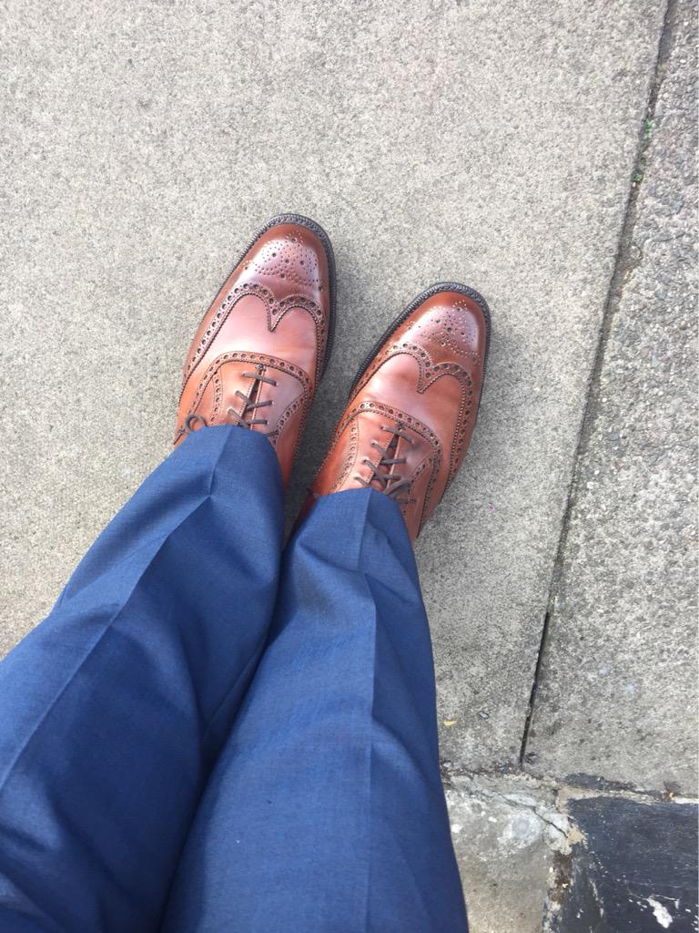 Digger14's tweet photo. Got to love a fresh pair of church's shoes! http://t.co/1zVKc9GqUq