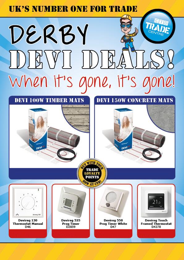 CTDTrade's tweet photo. Have you seen our CTD Derby #Devi Deals - Not to be missed!
#discoutns #trade http://t.co/XnGypivd6l