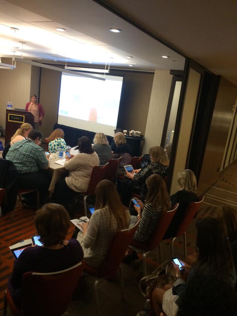 BLavin's tweet photo. @EvntGrrl is so popular at #CLF15 #WEC15 we had to blow out the wall! http://t.co/pQukxKj6PM