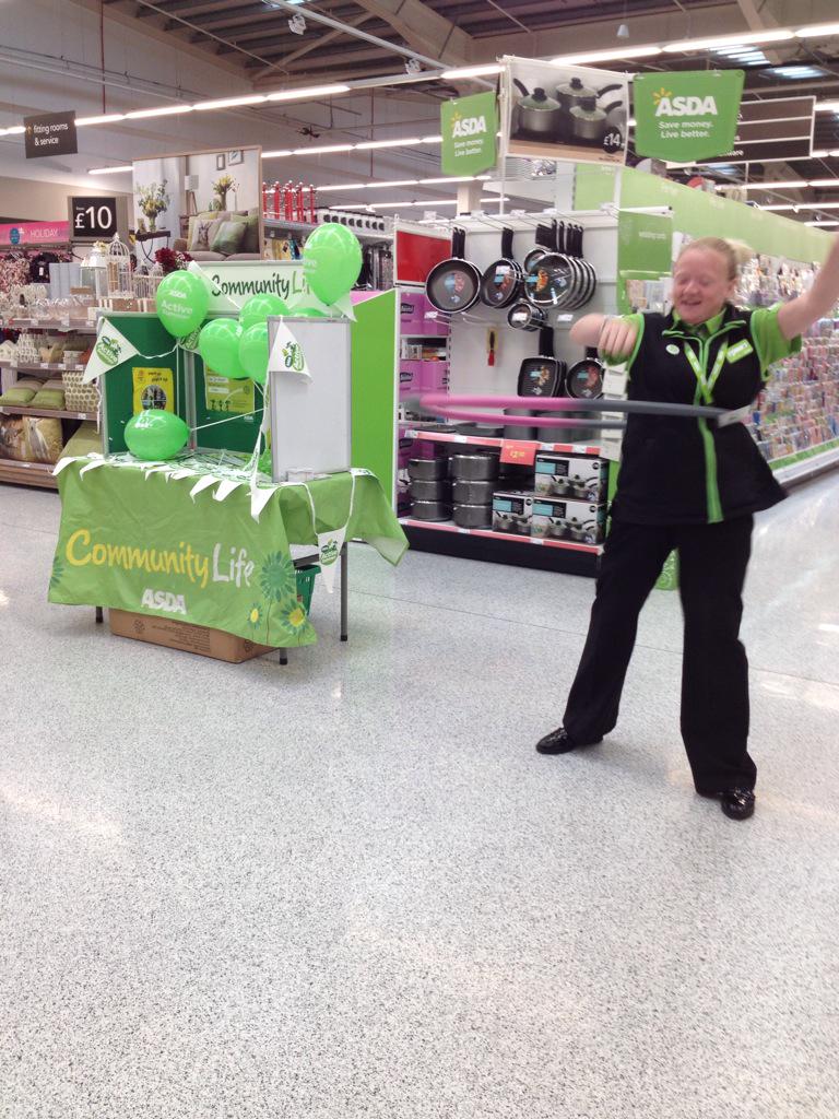asdabyker's tweet photo. #AsdaActive Great fun in Store with Kate @hattrick_LS4C http://t.co/EkzwAsaUCF