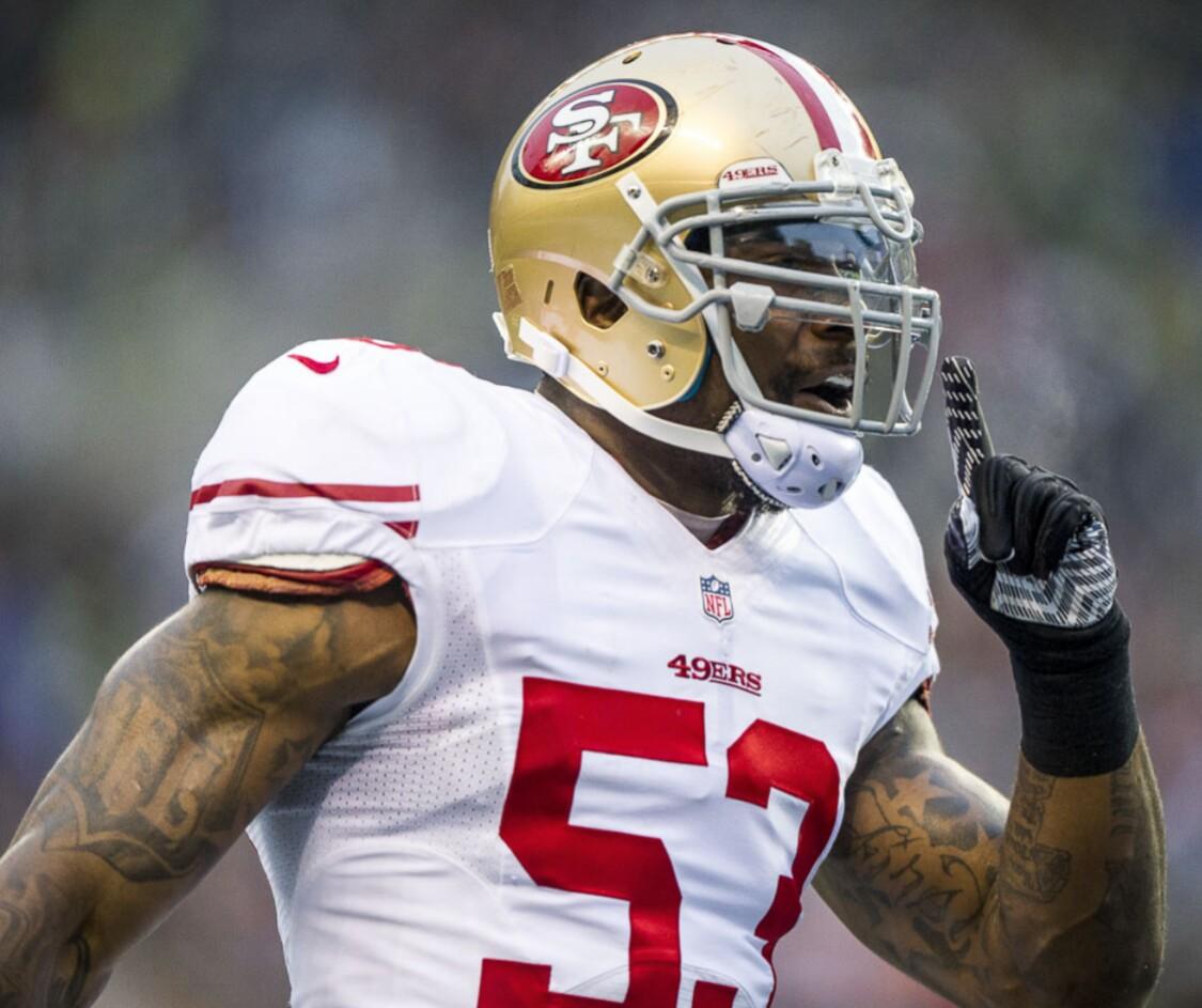 Bryan_49Ford's tweet photo. @NBowman53 is THE BEST LB in the NFL today, and its not even close. Not "1 of the best", THE BEST. #MON5T3R #NinersD http://t.co/QqUJC70UYI
