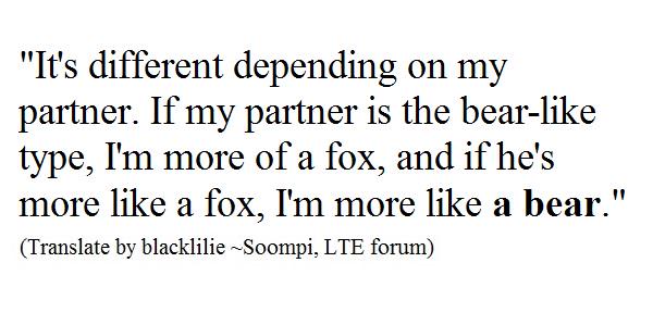 unlockedcsy's tweet photo. Star1 interview last February 2015, Kim So Eun said "If he's more like a fox, I'm more like a bear" *goosebump* http://t.co/kZXFnSjDem