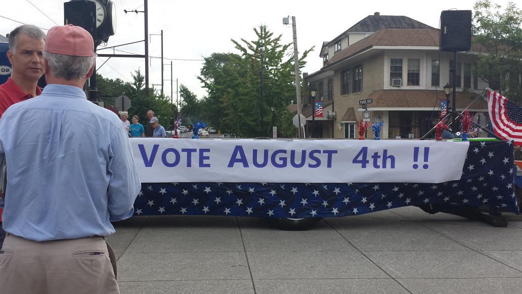 leanne4pa's tweet photo. Getting ready to welcome Governor Wolf to beautiful Swarthmore! #HD161 #VoteAug4 http://t.co/vs74YNZ81l