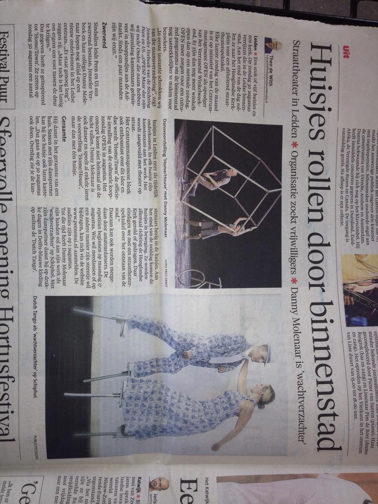 Na een weekje weg aan de bak voor HOMETOWN: zo stond het vorige week <a href="/leidschdagblad/">Leidsch Dagblad</a> <a href="/TheodeWith/">Theo de With</a>