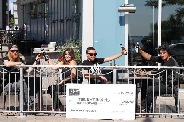 bigmusicfest's tweet photo. Toasting the 2015 Grand Prize winner of #BMFBreakingBands - @TheRathburns. See you on the main stage at #BMF2016! http://t.co/6mdMgCNT7z