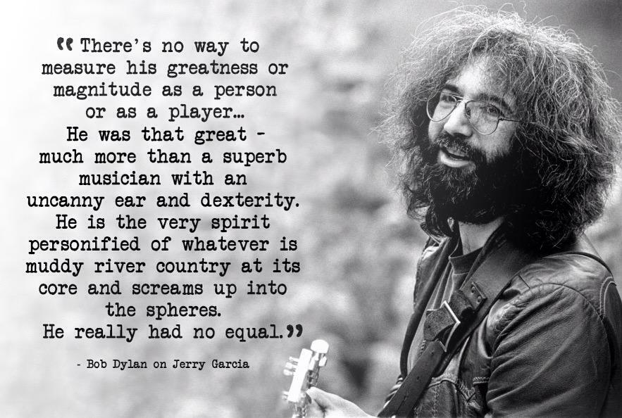 Celebrating Jerry Garcia on his birthday. Happy Birthday Jerry! |  