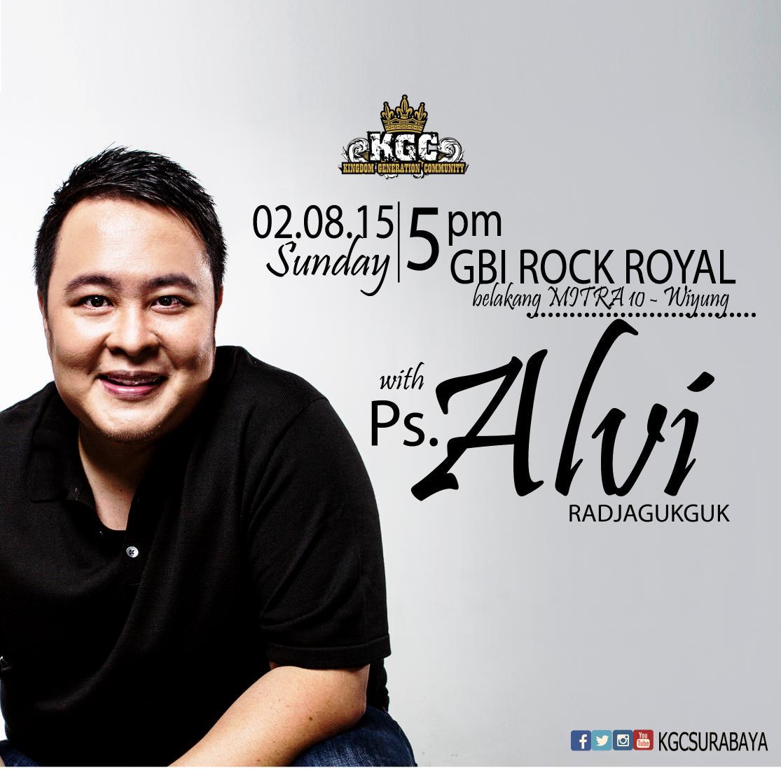 KGCSurabaya's tweet photo. Cu all tomorrow with Ps @AlviRadjagukguk 

5 pm at ROCK Royal
Have a gud rest all..
#kgcsurabaya http://t.co/MgP34Zhcwm