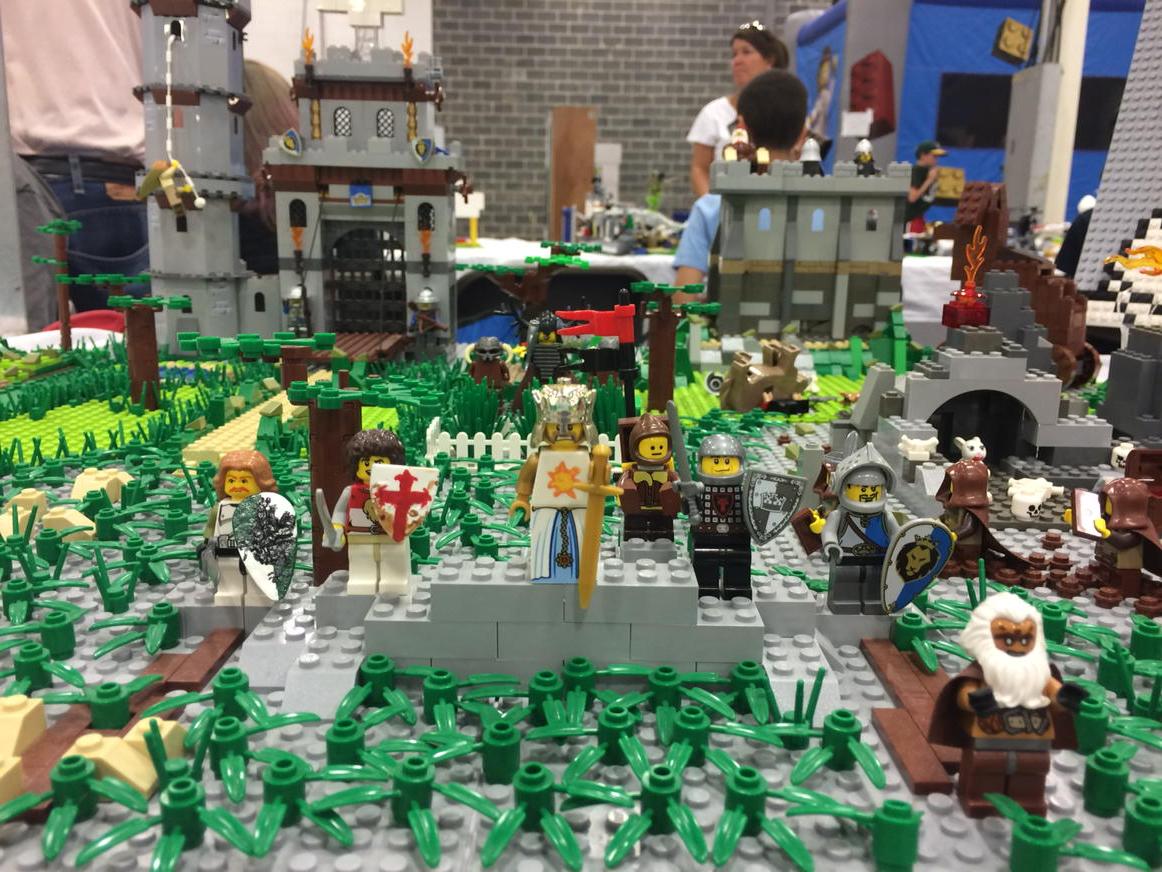 So honored my MOC made the program guide at #brickfair! Come see it in front of bounce house.