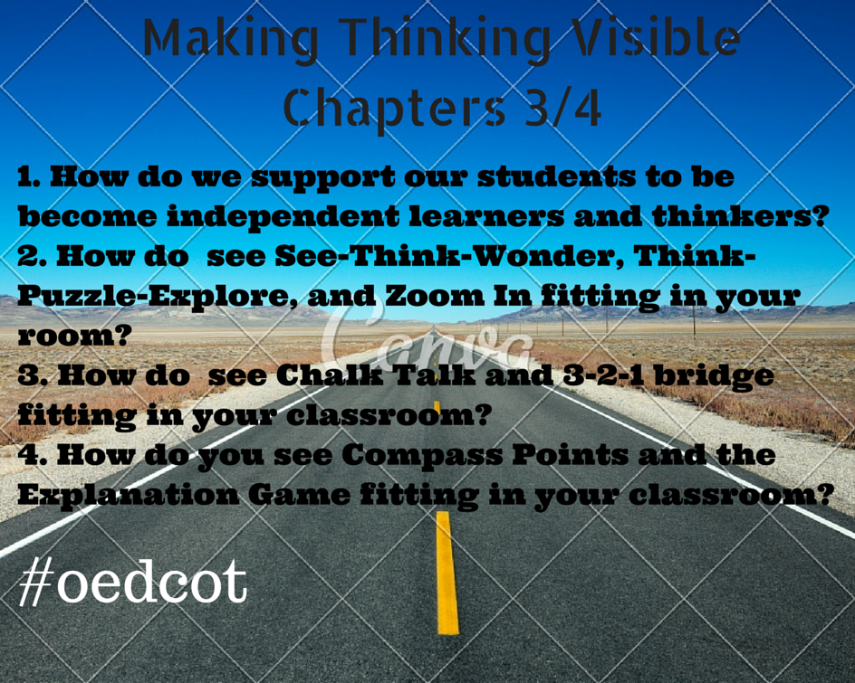 annabele19's tweet photo. Here are the questions for our #oedcot chat this week. http://t.co/yIUMYRD1yJ