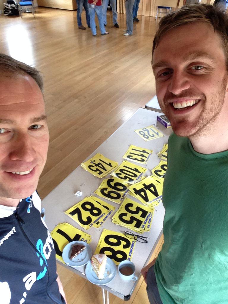 We came, we conquered, we ate all the cake. Our winnings almost cover the fuel cost;-) #Chronos RT 2-up 19:55