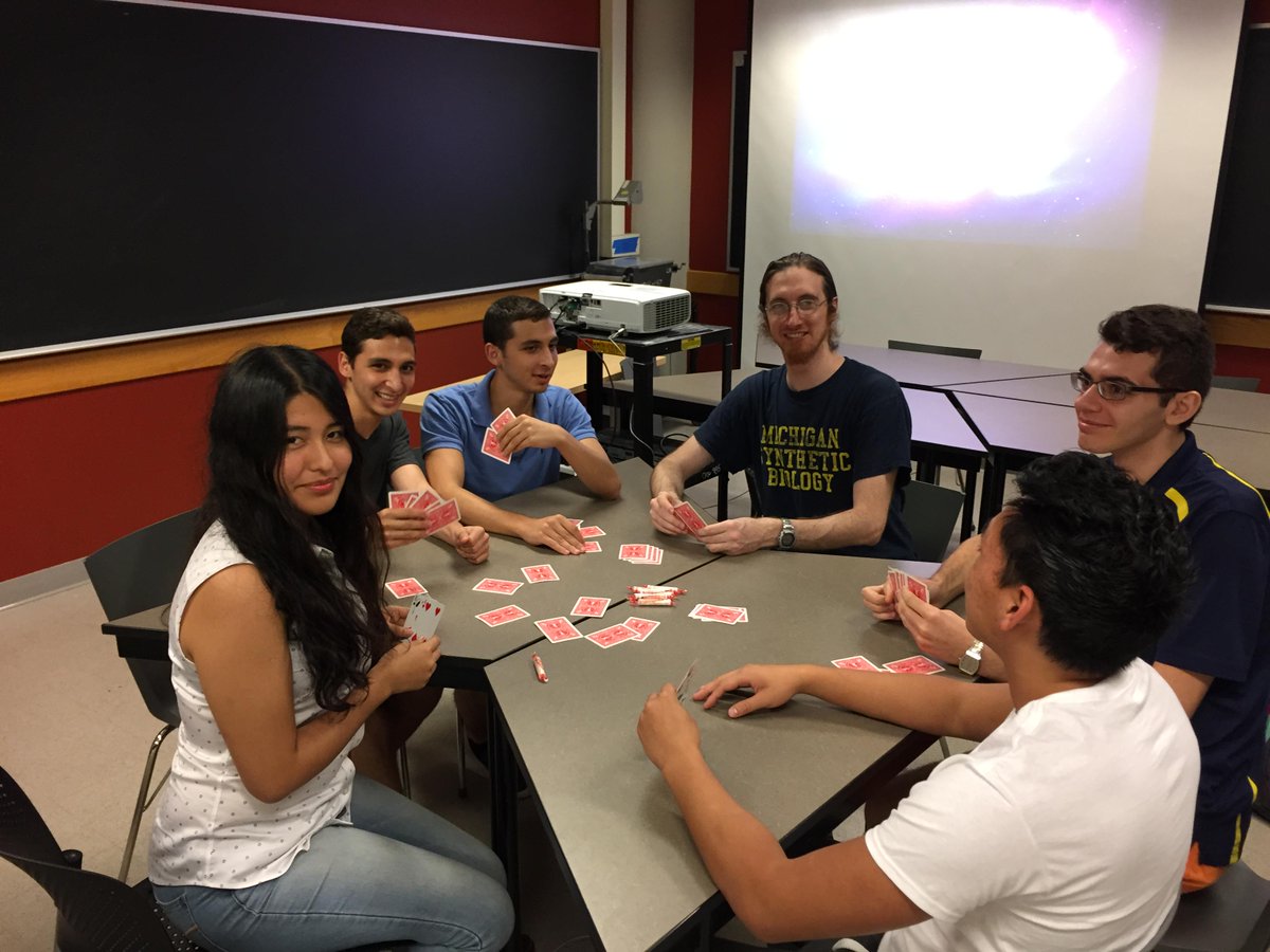 Fun game night with our sister team, the Michigan Software team! #iGEM2015 #science #summerfun #UMich