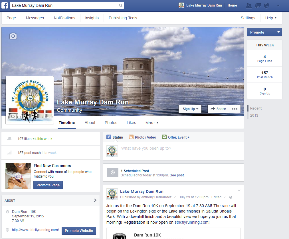DamRun10K's tweet photo. Do you follow our Facebook page? Keep up with us at http://t.co/OIQ9wAer0e! http://t.co/BAntBbkeC3