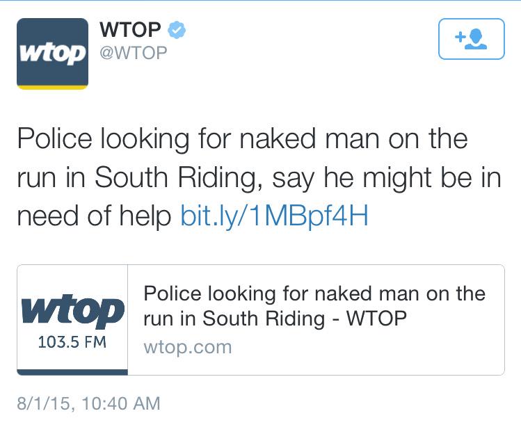Going on the run butt ass naked