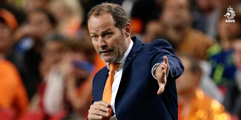 KNVB's tweet photo. Danny Blind begint vandaag, op zijn verjaardag, officieel als bondscoach van Oranje. http://t.co/LXxxgFkB5n
