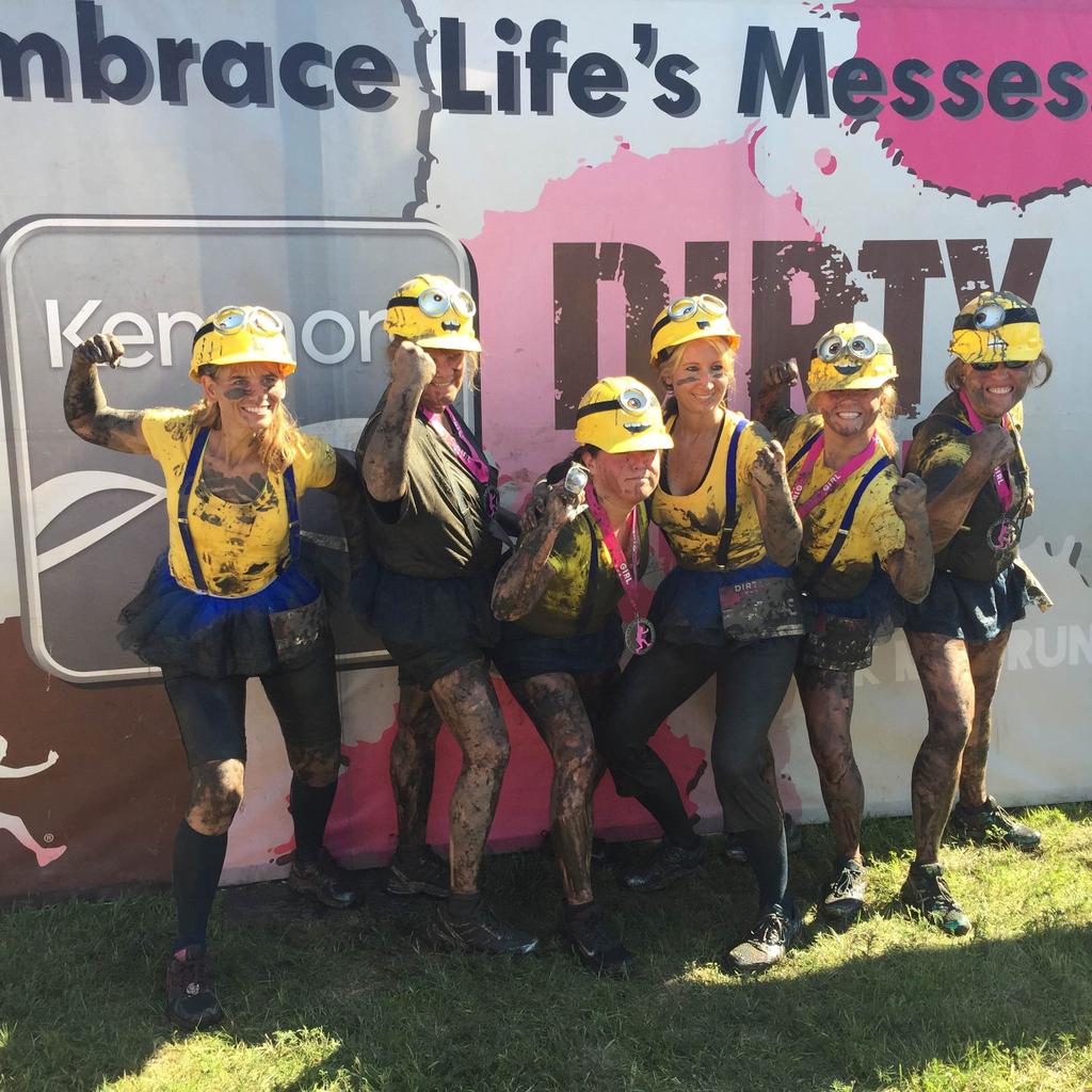 GoDirtyGirl's tweet photo. It's a Minion mud makeover in Minnesota! #godirtygirl #RunWithMeDG # mudrun #funrun #obstaclerun #minions http://t.co/lcermnQ48E
