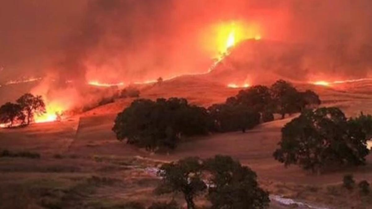 ntvde's tweet photo. Meistgesehen:  Flammenmeer in Kalifornien: 7000 Feuerwehrleute kämpfen gegen… http://t.co/pMxhVI4j5e (Vid) http://t.co/KudrgaBpex