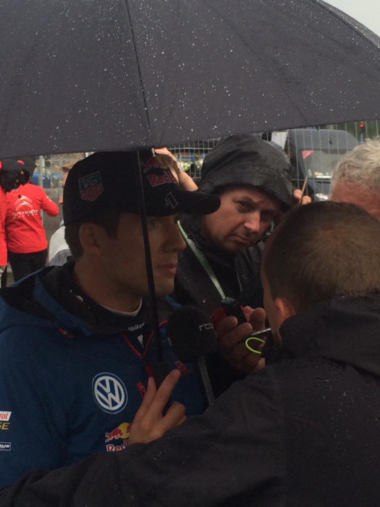 MiGroup_sport's tweet image. The @RallyFinland @OfficialWRC podium of tonite interviewed at the end day2 #totalperformance #track2street