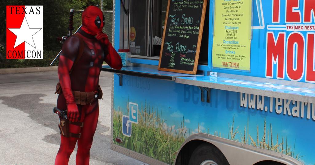 #Deadpool 's #FoodTrucks! <a href="/CHEFBULLYDPAGE/">David Page</a> <a href="/PhillysPhamous/">Philly's Phamous</a> @TekaMolinoTruck &amp; <a href="/SweetChristiBbq/">Sweet Christi's BBQ</a> #TexasComicon Aug 7-9!