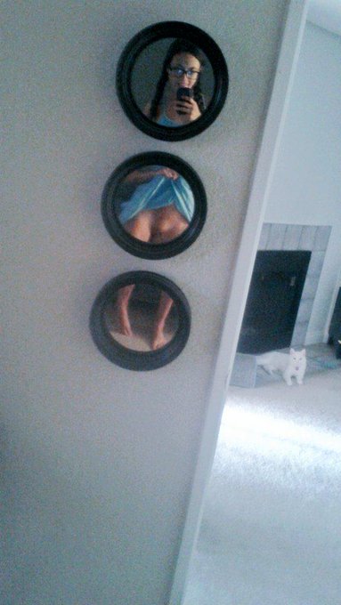 Kitty photo bombing my weird mirror selfie. http://t.co/esT0Mgd8LX<a href="/tag/roadtrip"class="tags"><span>#roadtrip</span></a>