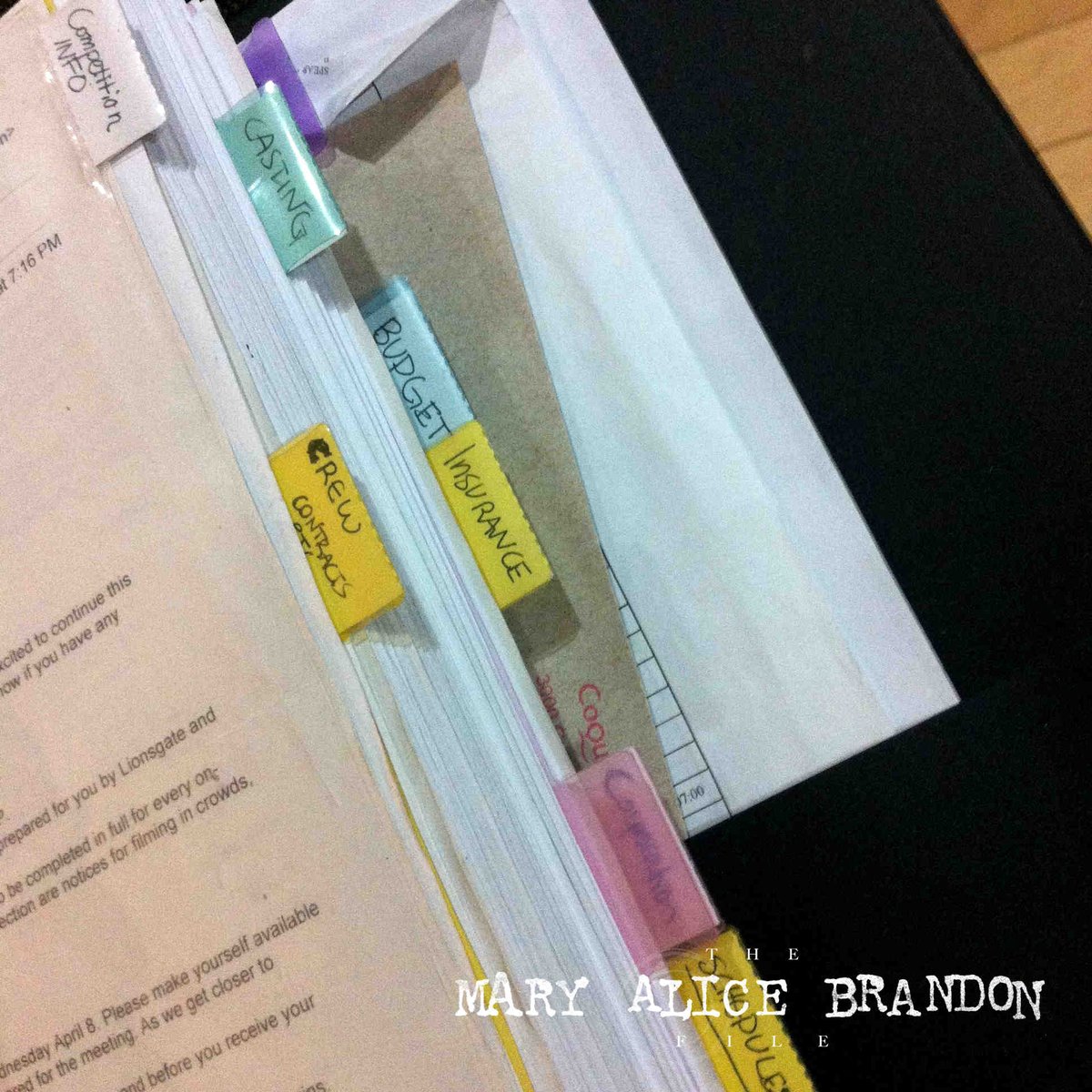 theMABFile's tweet photo. The #TheMaryAliceBrandonFile file. So many files to keep track of! :) #TwilightStories http://t.co/kAerRPFyNf