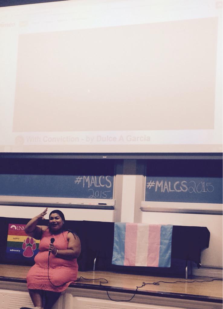 Loving the conversation with Dulce A. Garcia on her film With Conviction and being a Fierce Fat Femme #MALCS2015