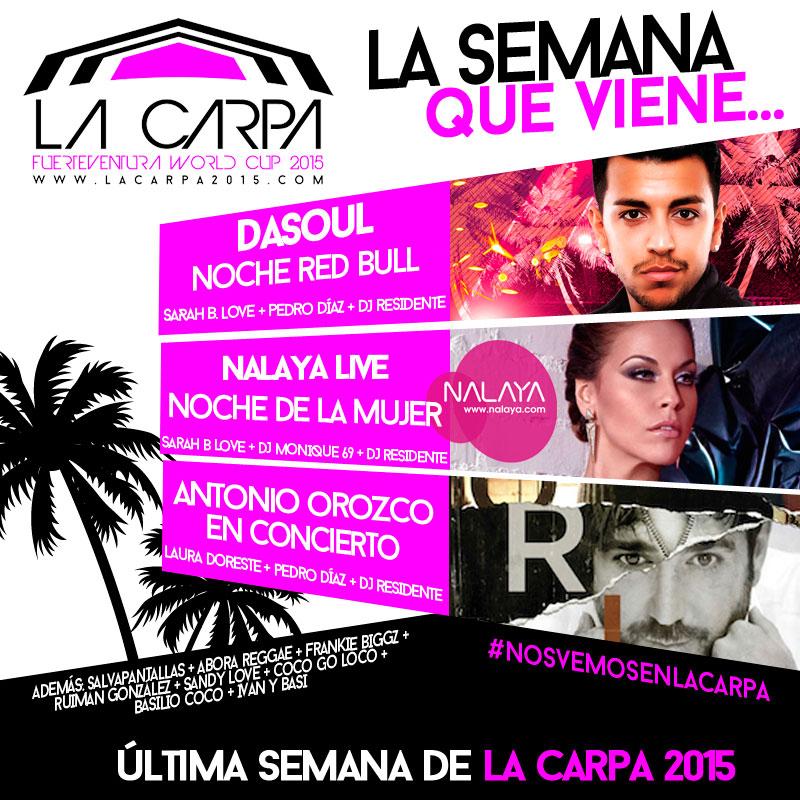 lacarpa2015's tweet photo. #lasemanaqueviene #últimasemana #lacarpa2015 #notelapierdas #nosvemosenlacarpa http://t.co/dBi50OuZ3e http://t.co/YEjAq249kz