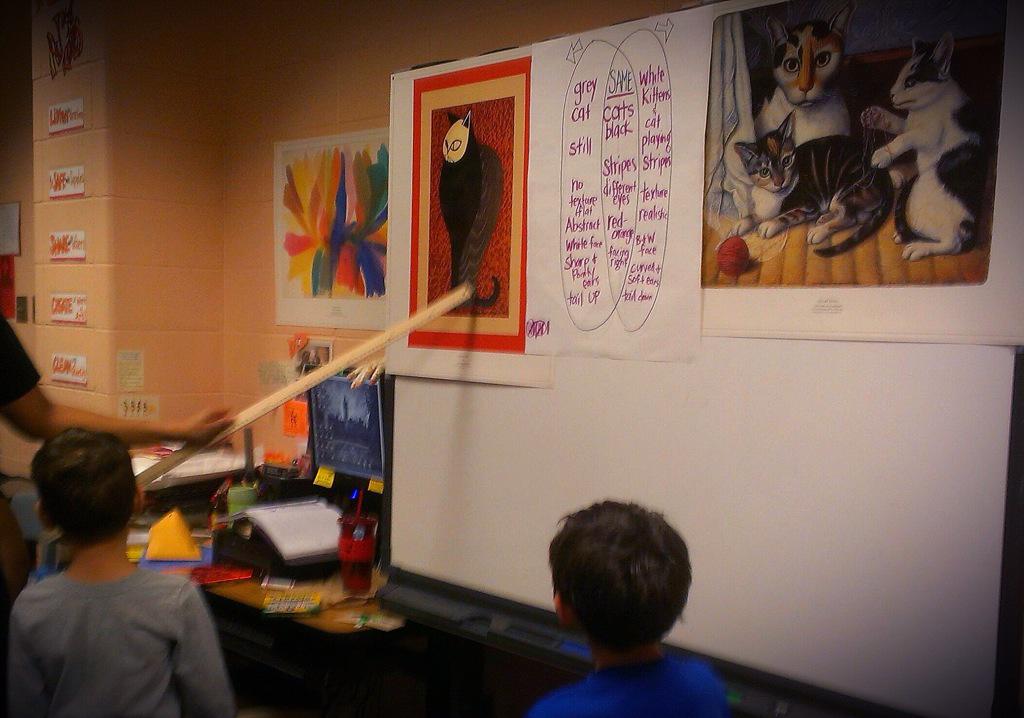 AngieMc85's tweet photo. Kinders proficient in #artcriticism! #cognitionboost #educationalfellowship #cfisd #k12artchat http://t.co/HAIazo0lJx