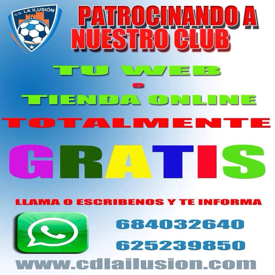 CDlailusion's tweet photo. No nos hemos vueltos locos. Patrocina nuestro club y tu web o tienda online Totalmente Gratis... http://t.co/aSOh2Yfnpv
