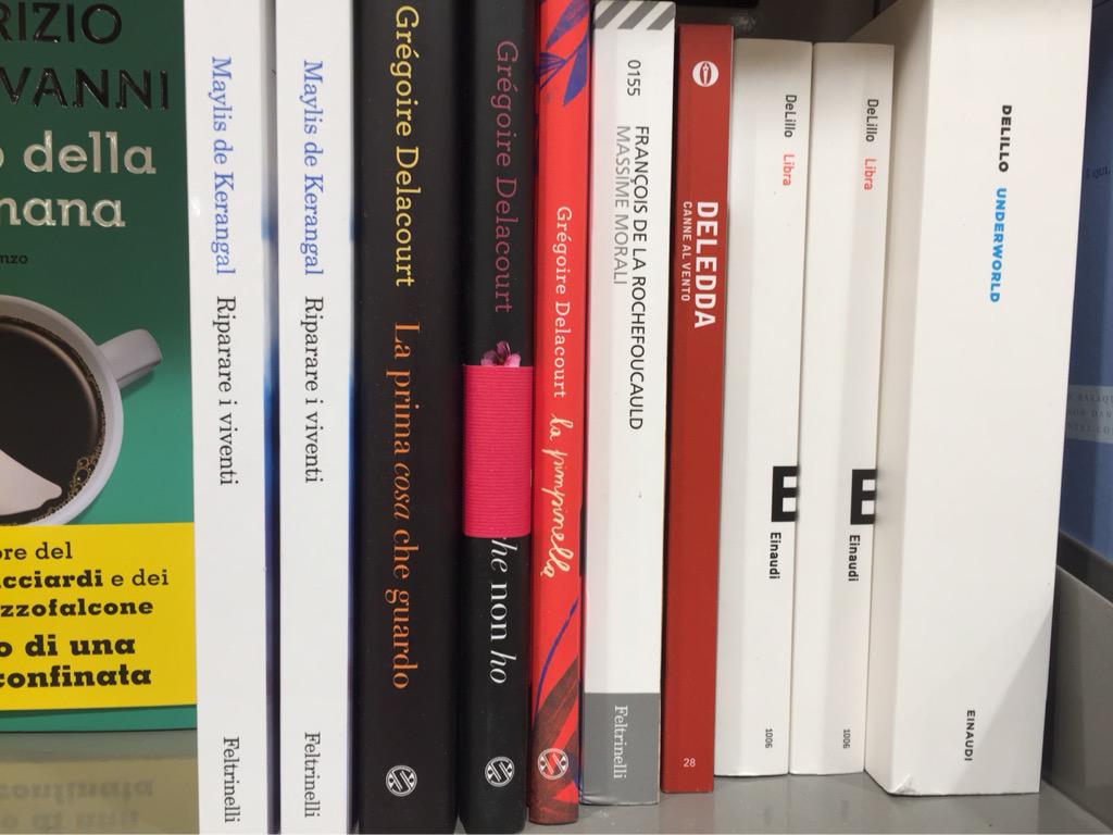 Bainzu87's tweet photo. #Feltrinelli di #Bergamo - OrioCenter. La scrittrice #Deledda - premio Nobel - ha un solo libro esposto: complimenti! http://t.co/7qR9PtrHcs