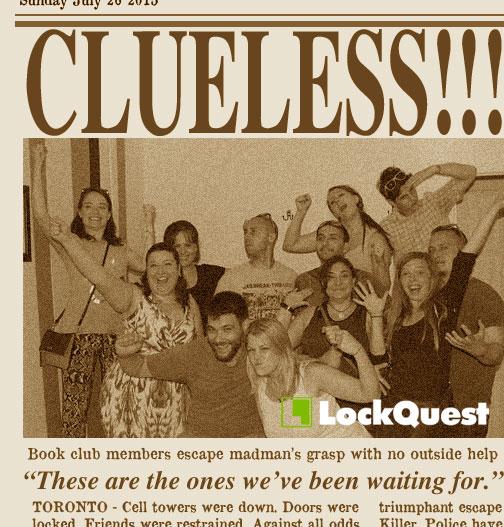 This is it! Our 198th team escaped the Book Club Killer with zero hints! Congratulations! Simply amazing!