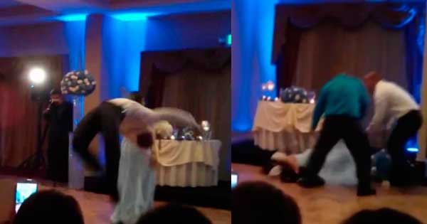 taringavideo's tweet photo. Novio Noqueó A Su Novia De Una Patada En Su Boda ver video: http://t.co/MoQlJSevM1 http://t.co/9i3rZgWgkg